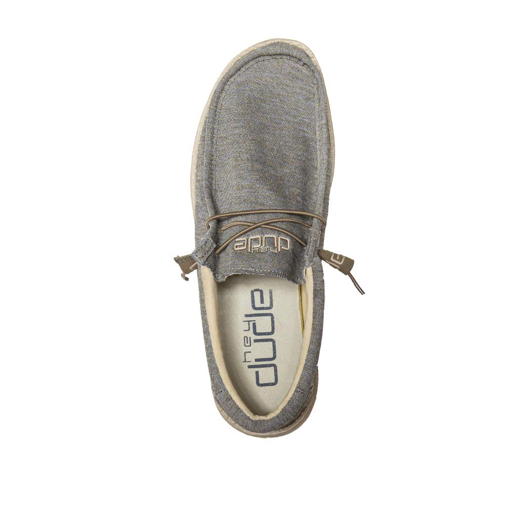 Hey Dude Men's Wally Sox | Men’s Shoes | Men's Lace Up Loafers | Comfortable & Light-Weight