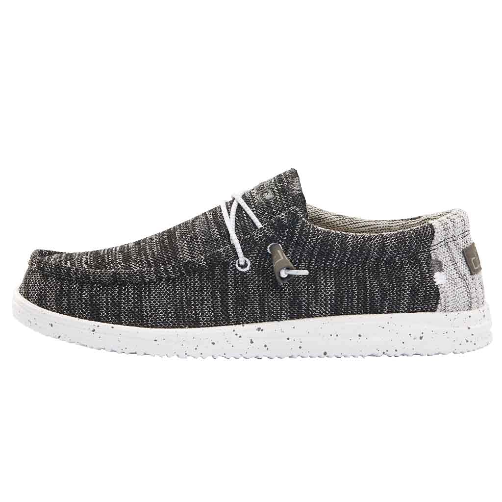 Hey Dude Men's Wally Sox | Men’s Shoes | Men's Lace Up Loafers | Comfortable & Light-Weight