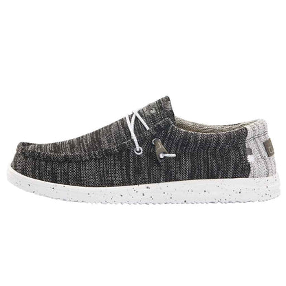 Hey Dude Men's Wally Sox | Men’s Shoes | Men's Lace Up Loafers | Comfortable & Light-Weight
