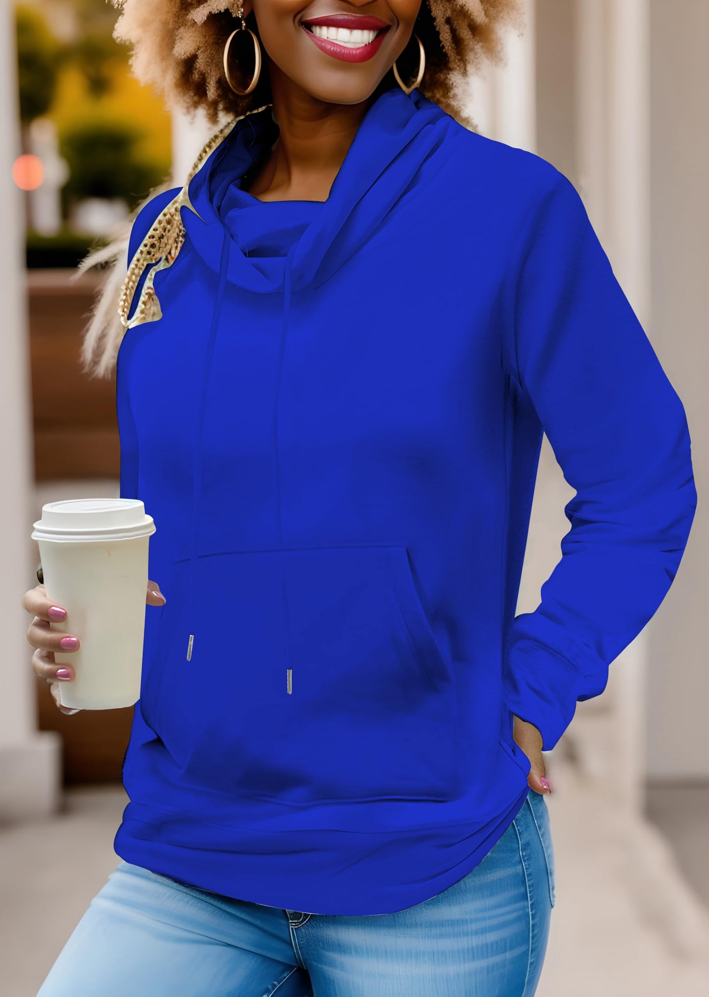 Nimsruc Sweatshirt For Women Casual Long Sleeve Pullover
