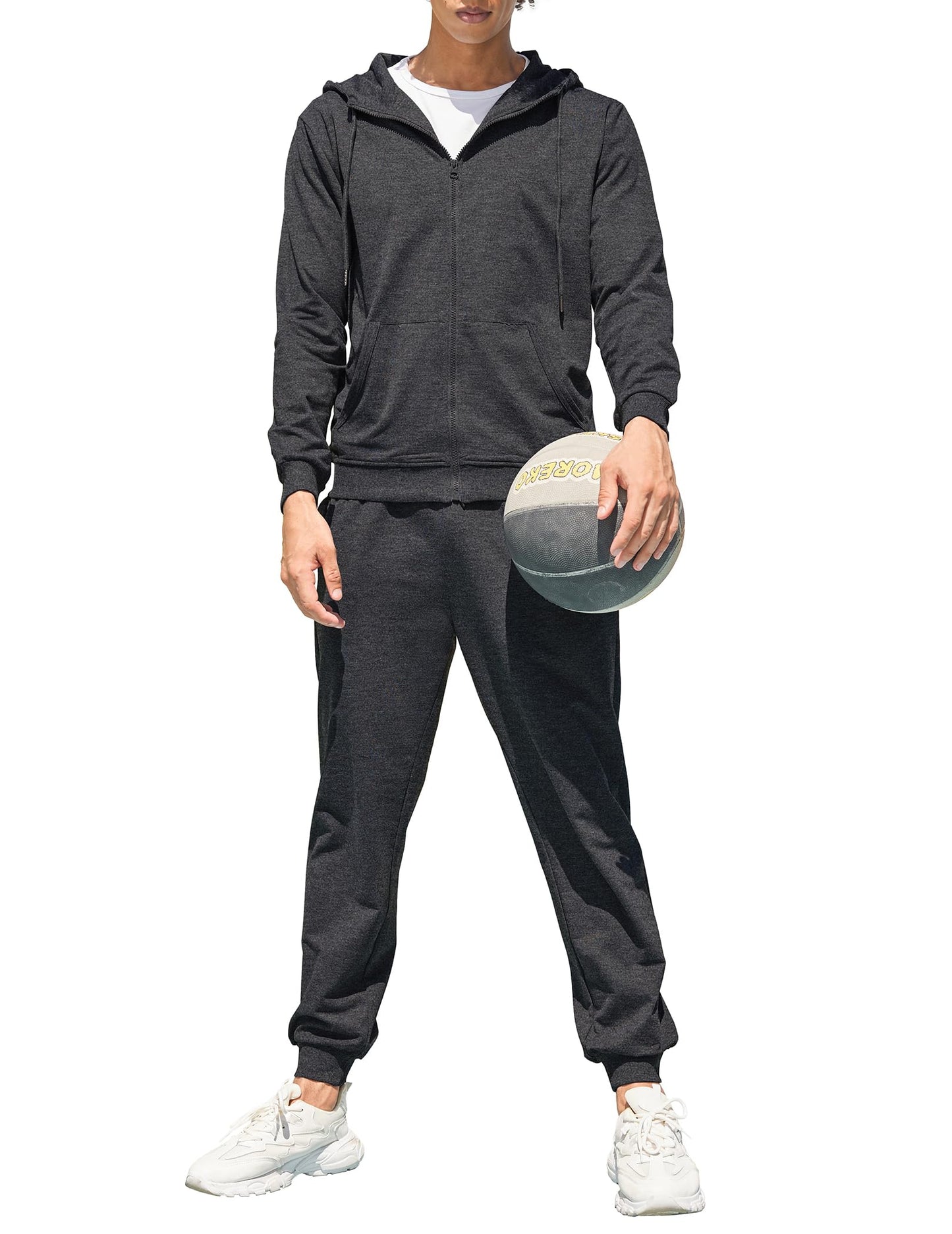 COOFANDY Sweatsuits for Men 2 Piece tracksuit Sets Full Zip Hoodie Sweatpants for Men Casual Sports Jogging Suits S-4XL