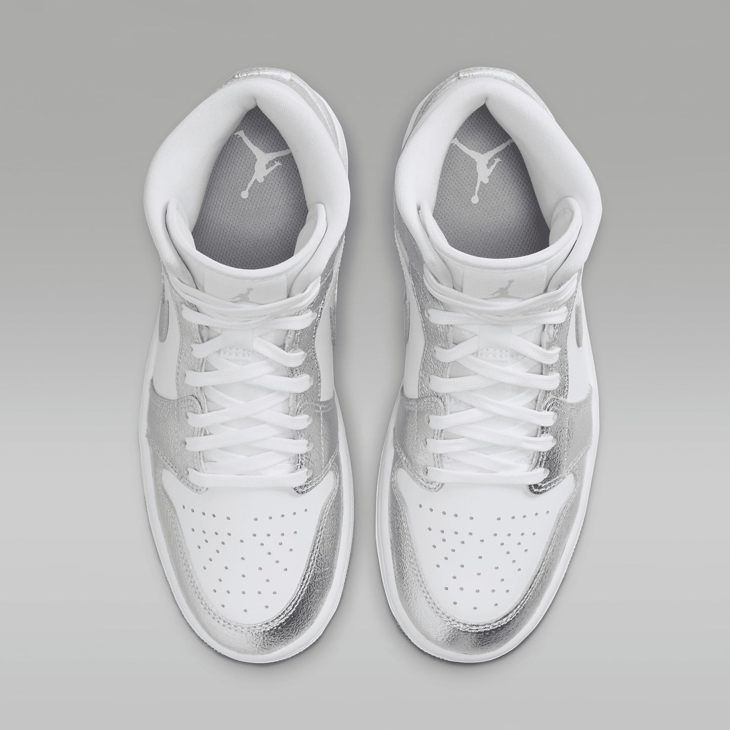Jordan Women's Air 1 Mid SE White/Metallic Silver (FN5031 100)