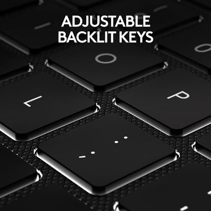 Logitech Combo Touch iPad Air 11-inch (M2) (2024), iPad Air (4th & 5th gen - 2020, 2022) Keyboard Case - Detachable Backlit Keyboard with Kickstand - Midnight Black