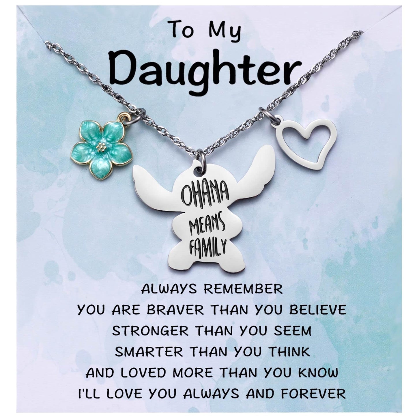 MIXJOY You are My Sunshine Necklace&Greeting Card, Birthday Christmas for Women Niece Daughter Granddaughter