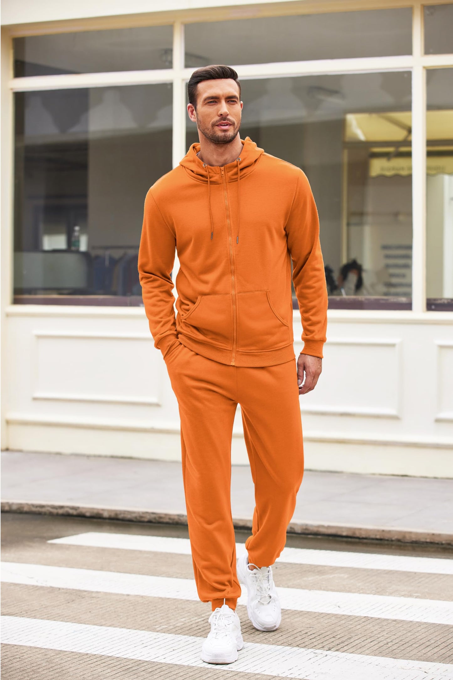 COOFANDY Sweatsuits for Men 2 Piece tracksuit Sets Full Zip Hoodie Sweatpants for Men Casual Sports Jogging Suits S-4XL