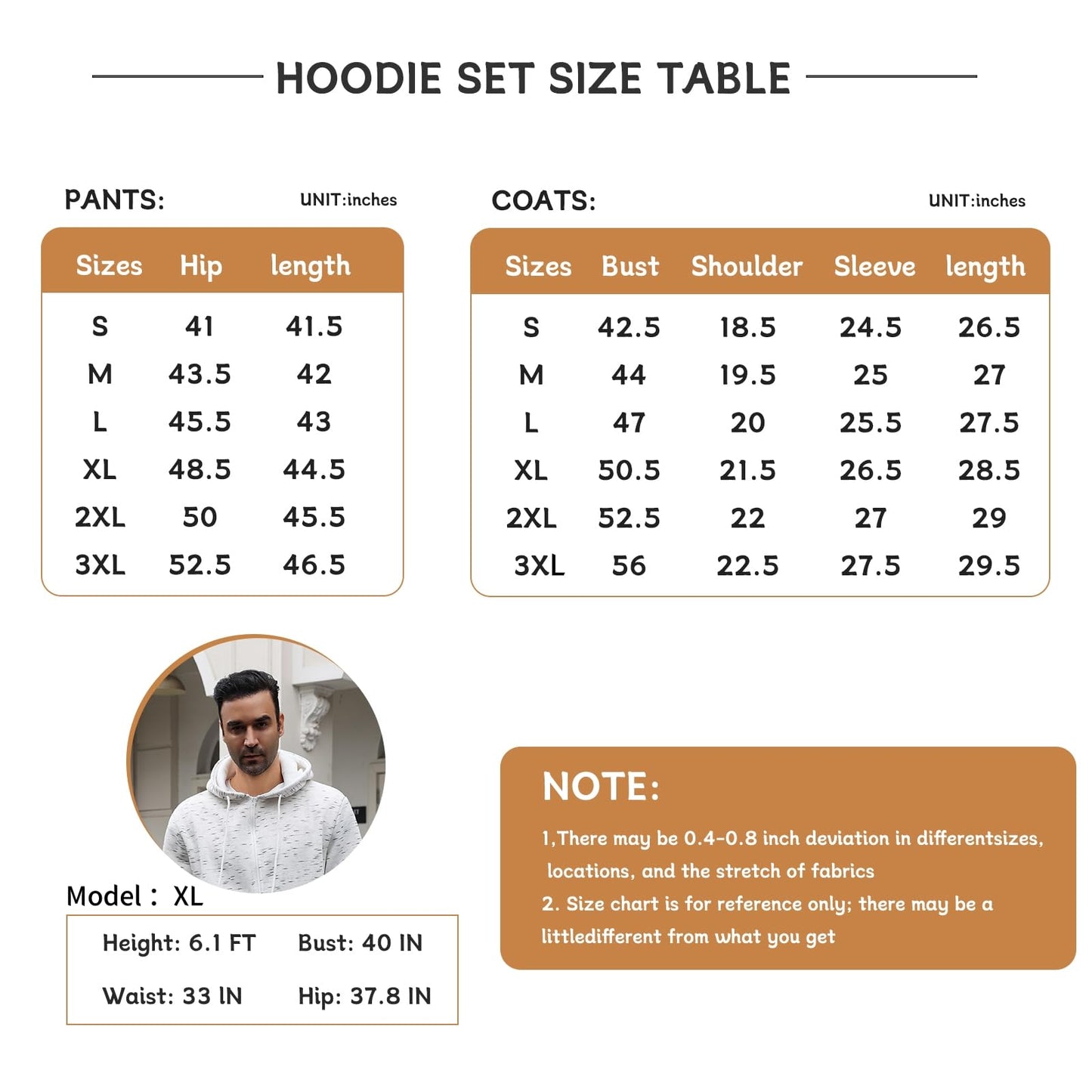 HHGKED Mens 2 Piece set Outfits Comfy Sweatsuits Athletic Jogging Tracksuit Hooded Sweatshirt and Joggers Sweatpants