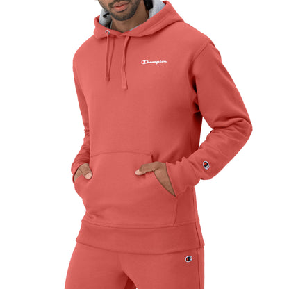 Champion Men's Hoodie, Powerblend, Fleece Men's Hoodie, Comfortable Men's Sweatshirt, Script Logo (Reg. or Big & Tall)