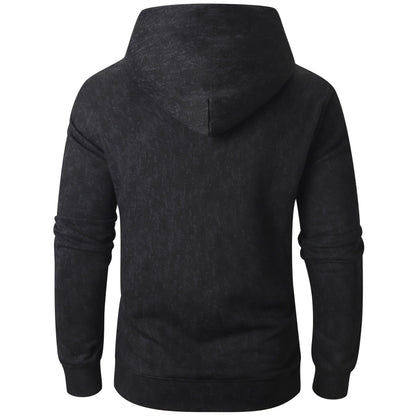 KLIEGOU Mens Tie-Dye Pullover Hooded Sweatshirt