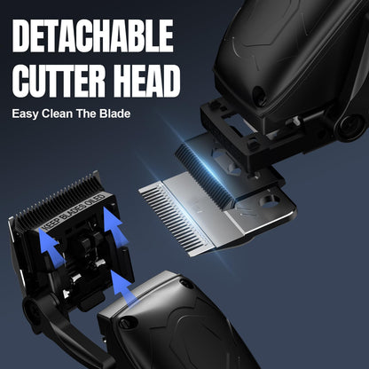 Lanumi Professional Hair Clippers Electric Razor Shavers Men 3 Piece Set Rechargeable Clippers and Trimmers Beard Trimmer Barber Kit with Travel Case Clippers for Hair Cutting Gifts for him