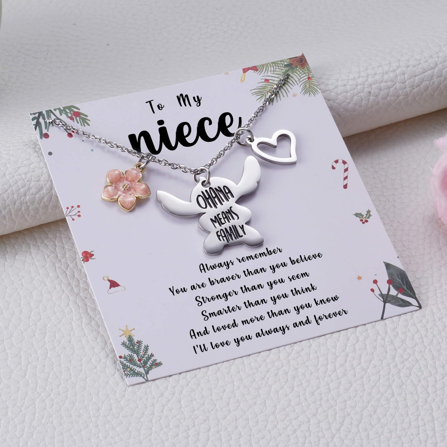 MIXJOY You are My Sunshine Necklace&Greeting Card, Birthday Christmas for Women Niece Daughter Granddaughter