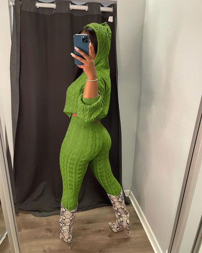 Nimsruc Knit Two Piece Outfits For Women Sweater Sets
