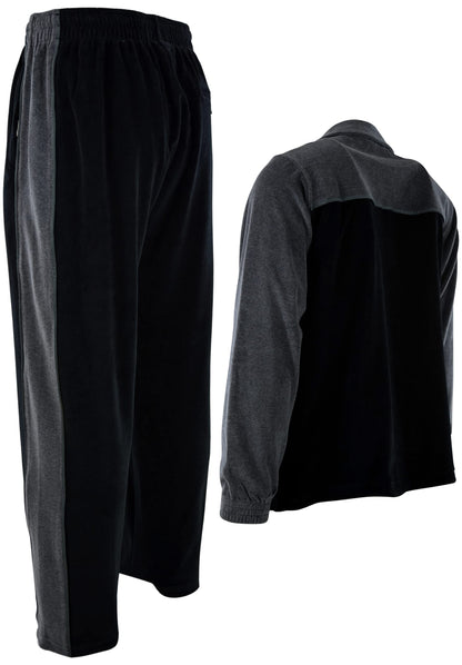 ChoiceApparel Mens Velour Tracksuit with Zippered Pockets