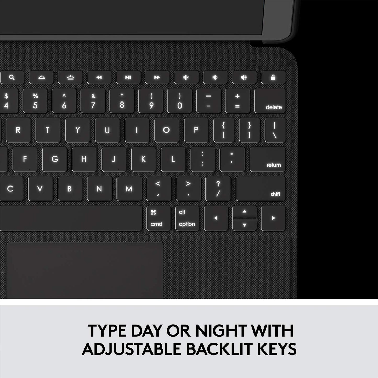 Logitech Combo Touch iPad Air 11-inch (M2) (2024), iPad Air (4th & 5th gen - 2020, 2022) Keyboard Case - Detachable Backlit Keyboard with Kickstand - Midnight Black