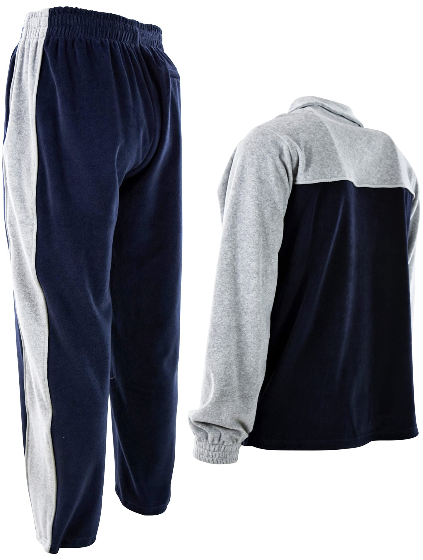 ChoiceApparel Mens Velour Tracksuit with Zippered Pockets