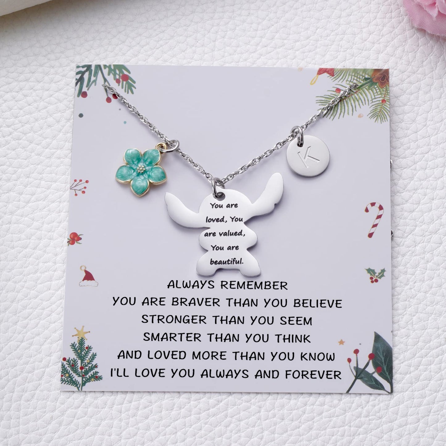 MIXJOY You are My Sunshine Necklace&Greeting Card, Birthday Christmas for Women Niece Daughter Granddaughter