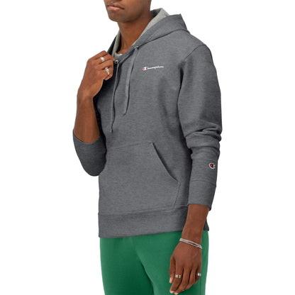 Champion Men's Hoodie, Powerblend, Fleece Men's Hoodie, Comfortable Men's Sweatshirt, Script Logo (Reg. or Big & Tall)