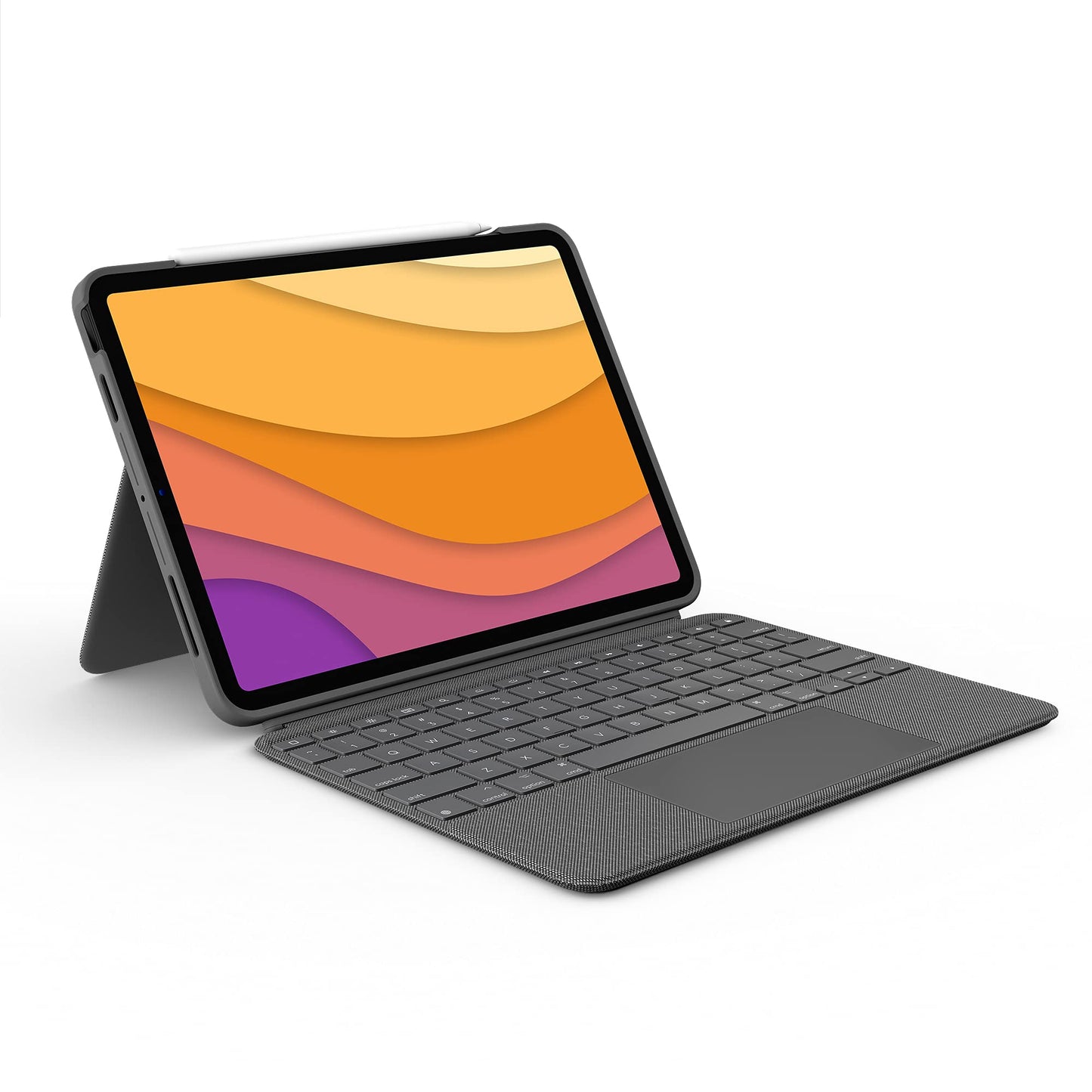 Logitech Combo Touch iPad Air 11-inch (M2) (2024), iPad Air (4th & 5th gen - 2020, 2022) Keyboard Case - Detachable Backlit Keyboard with Kickstand - Midnight Black