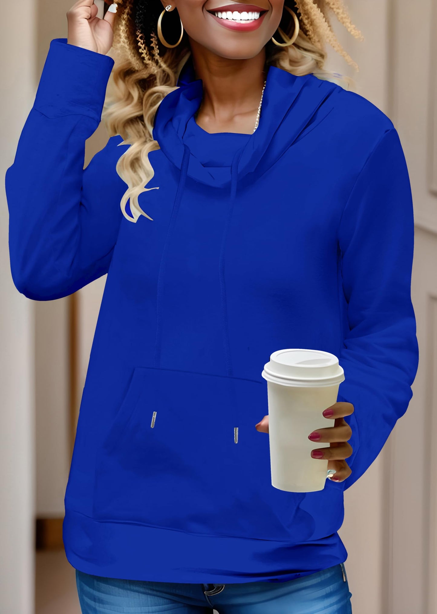 Nimsruc Sweatshirt For Women Casual Long Sleeve Pullover