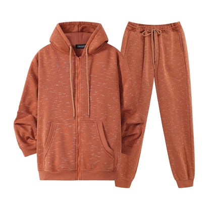 HHGKED Mens 2 Piece set Outfits Comfy Sweatsuits Athletic Jogging Tracksuit Hooded Sweatshirt and Joggers Sweatpants