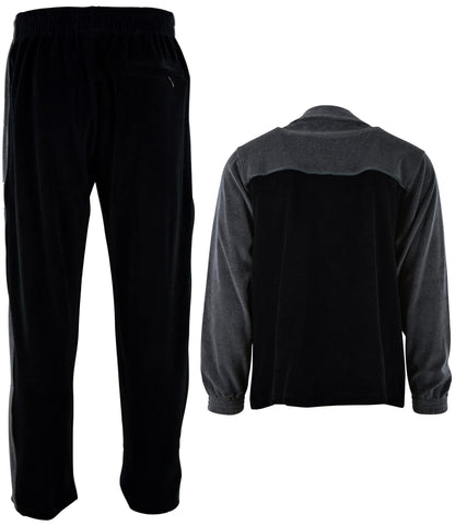 ChoiceApparel Mens Velour Tracksuit with Zippered Pockets