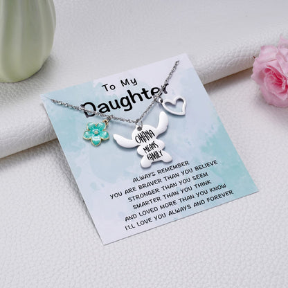 MIXJOY You are My Sunshine Necklace&Greeting Card, Birthday Christmas for Women Niece Daughter Granddaughter