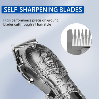 Lanumi Professional Hair Clippers Electric Razor Shavers Men 3 Piece Set Rechargeable Clippers and Trimmers Beard Trimmer Barber Kit with Travel Case Clippers for Hair Cutting Gifts for him