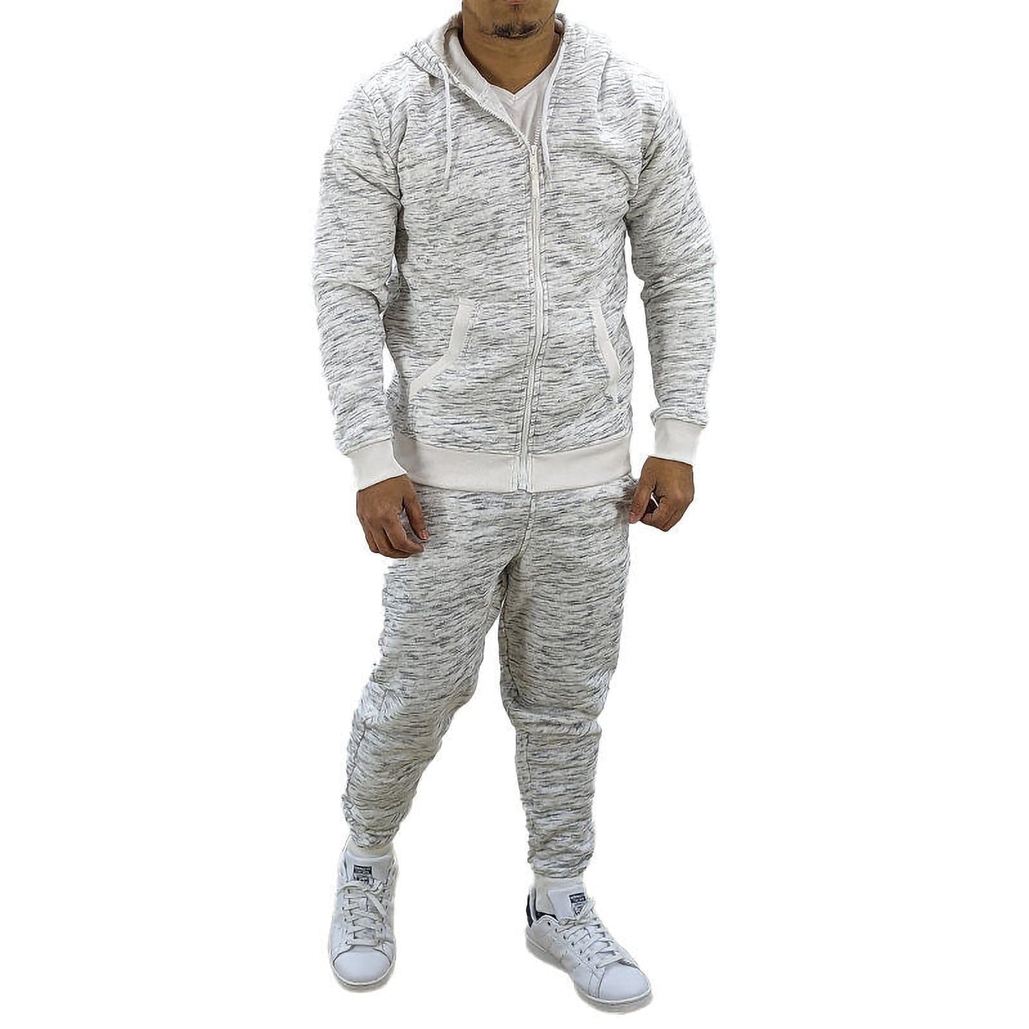 HHGKED Mens 2 Piece set Outfits Comfy Sweatsuits Athletic Jogging Tracksuit Hooded Sweatshirt and Joggers Sweatpants