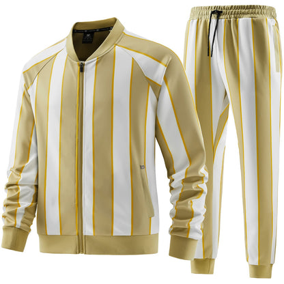 W JIANWANG Men's Casual Tracksuits Long Sleeve Jogging Suits Sweatsuit Sets Track Jackets and Pants 2 Piece Outfit