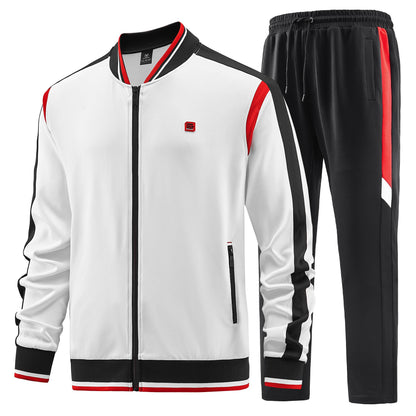 W JIANWANG Men's Casual Tracksuits Long Sleeve Jogging Suits Sweatsuit Sets Track Jackets and Pants 2 Piece Outfit