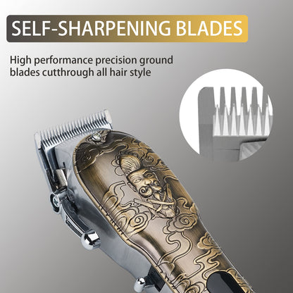 Lanumi Professional Hair Clippers Electric Razor Shavers Men 3 Piece Set Rechargeable Clippers and Trimmers Beard Trimmer Barber Kit with Travel Case Clippers for Hair Cutting Gifts for him