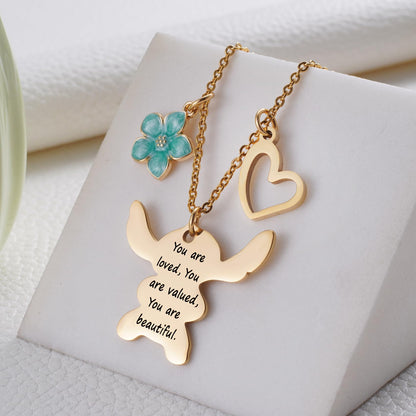 MIXJOY You are My Sunshine Necklace&Greeting Card, Birthday Christmas for Women Niece Daughter Granddaughter