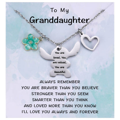 MIXJOY You are My Sunshine Necklace&Greeting Card, Birthday Christmas for Women Niece Daughter Granddaughter