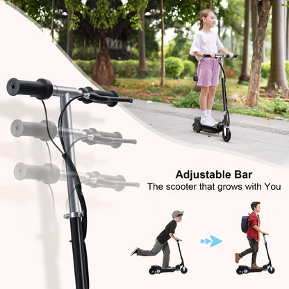 Walbest Electric Scooter for Kids Age of 6-10, Electric Scooter with Seat 2 Wheel, Folding Scooter Up to 10 Miles Range, 7.5 Mph Speed for Kid Portable Kick Scooters for Boys&Girls 8-12