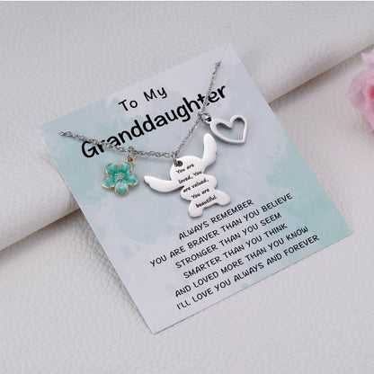 MIXJOY You are My Sunshine Necklace&Greeting Card, Birthday Christmas for Women Niece Daughter Granddaughter