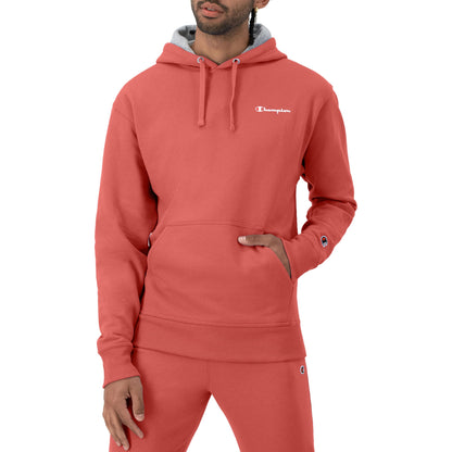 Champion Men's Hoodie, Powerblend, Fleece Men's Hoodie, Comfortable Men's Sweatshirt, Script Logo (Reg. or Big & Tall)