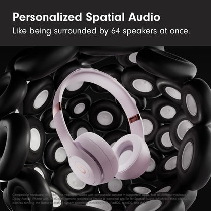 Beats Solo 4 - Wireless Bluetooth On-Ear Headphones, Apple & Android Compatible, Up to 50 Hours of Battery Life - Matte Black