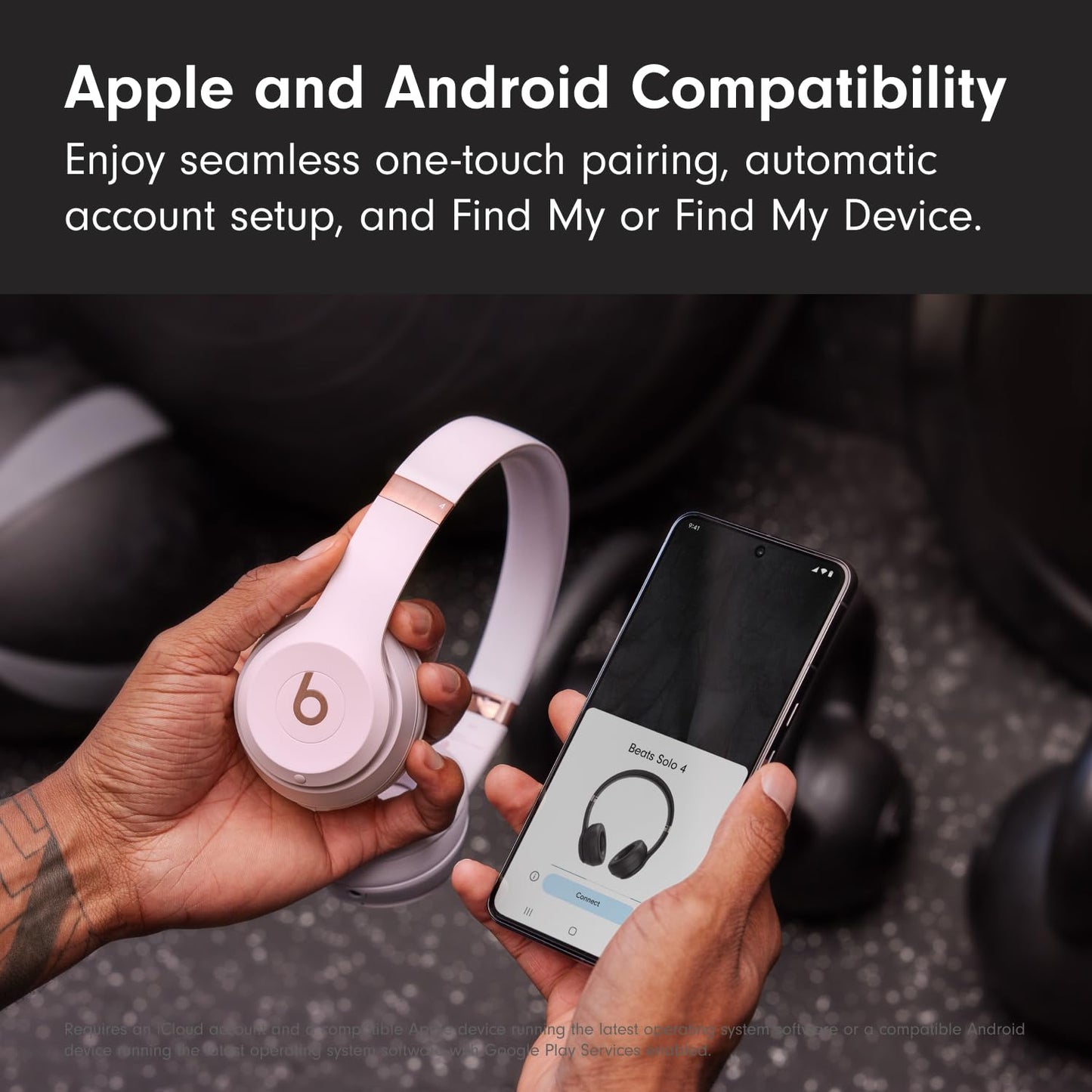 Beats Solo 4 - Wireless Bluetooth On-Ear Headphones, Apple & Android Compatible, Up to 50 Hours of Battery Life - Matte Black
