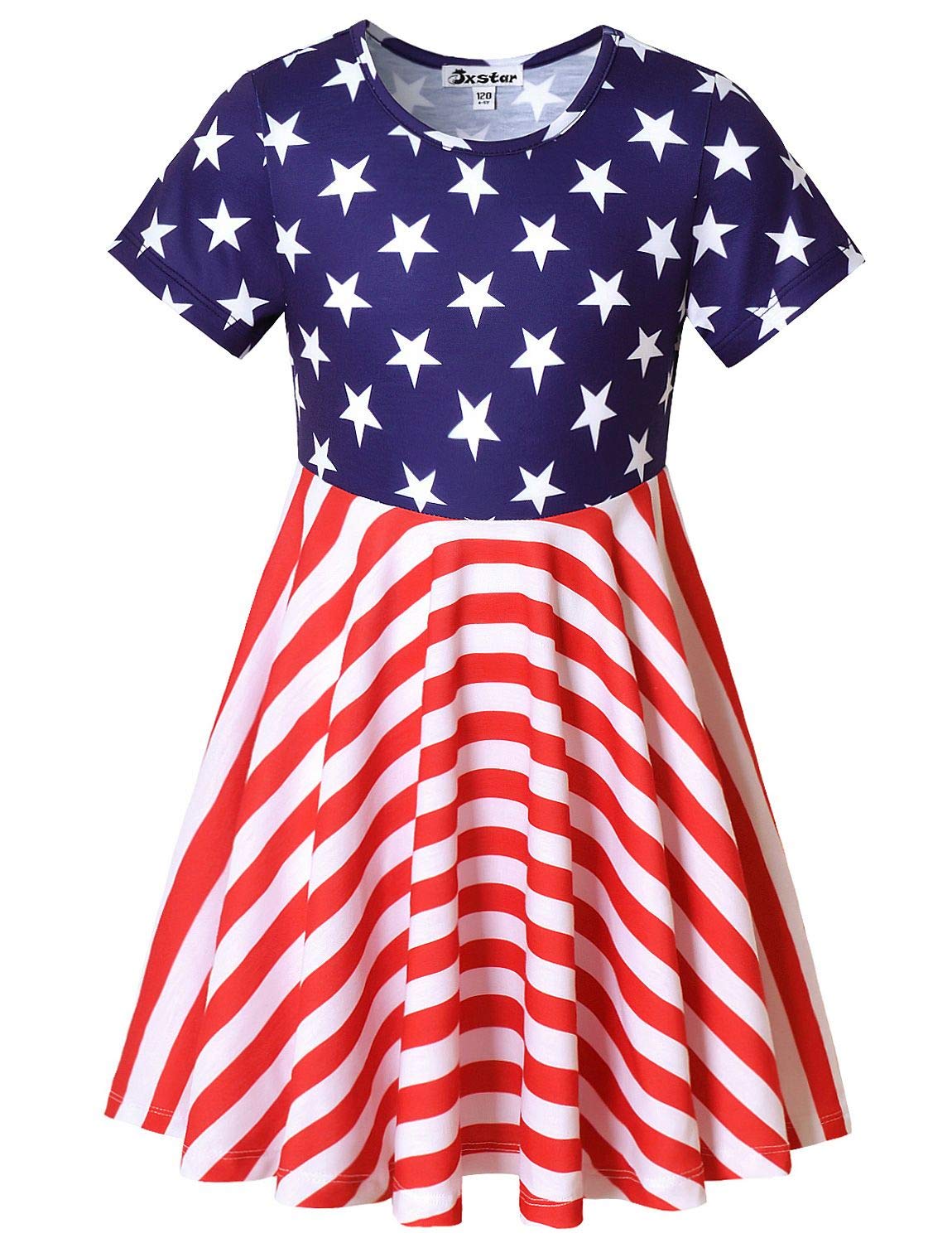 Unicorn Dresses for Girls Summer Swing Short Sleeve Casual Clothes for Kids