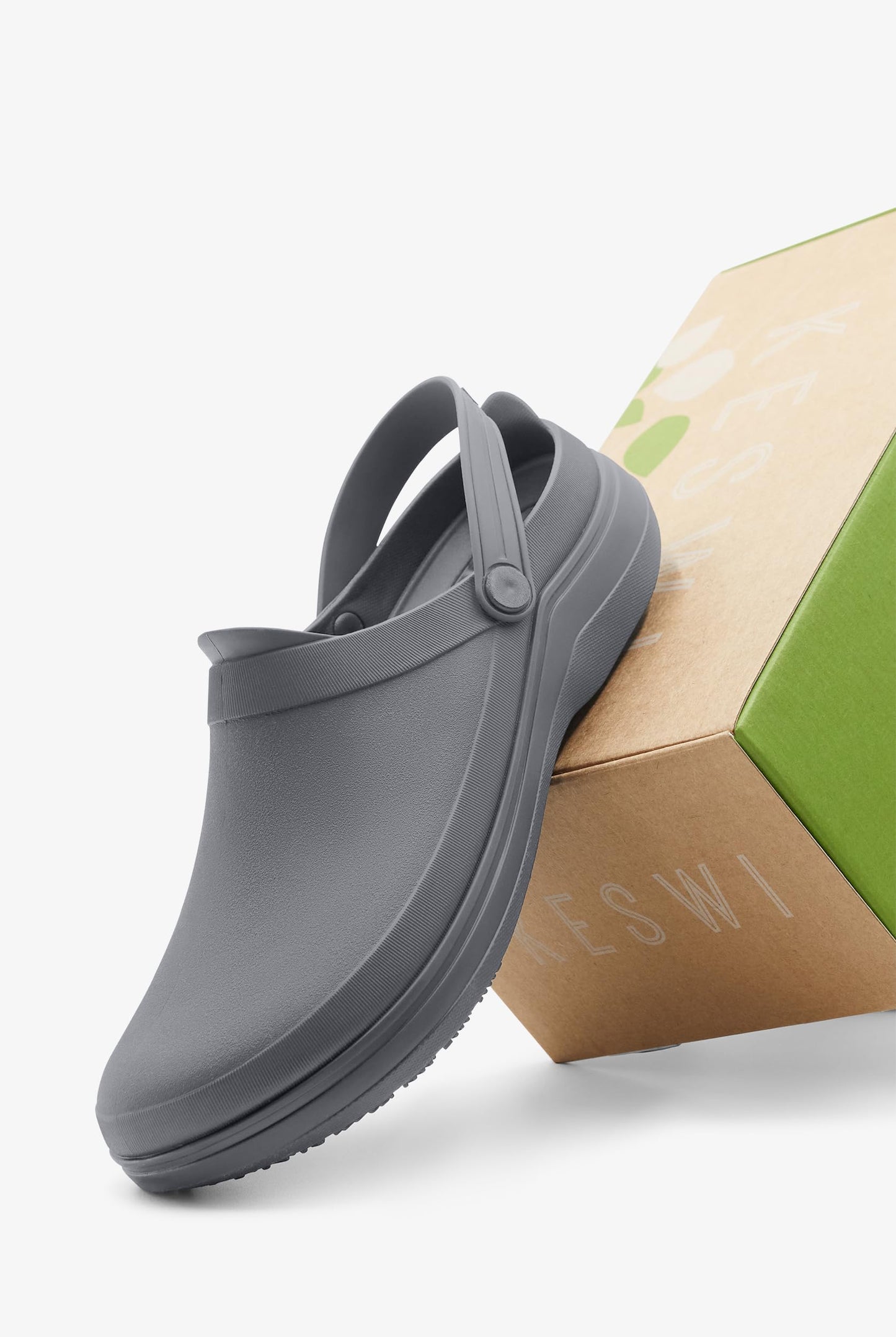KESWI Women's Backless Clog with Extra Comfortable Insole – Water Resistant, Slip Resistant, Eco Friendly – Work Shoes, Nurse Shoes, Chef Shoes