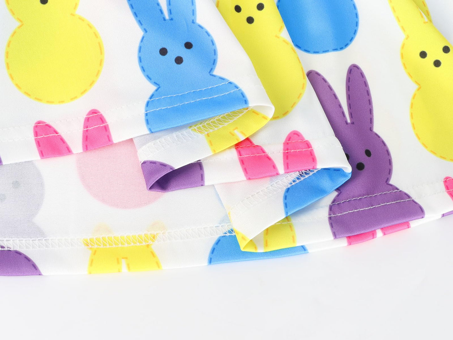 WonderBabe Easter Dresses for Girls Toddler Flutter Sleeve Easter Dress Casual Party School Dresses Clothes for Kids