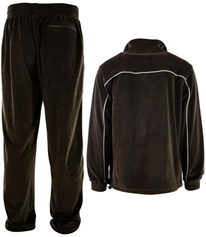 ChoiceApparel Mens Velour Tracksuit with Zippered Pockets
