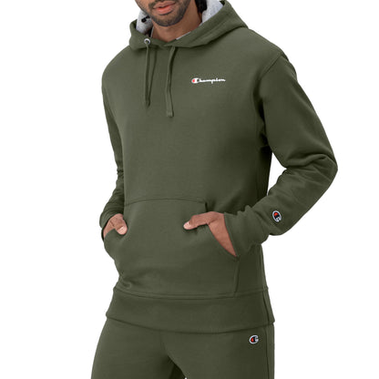 Champion Men's Hoodie, Powerblend, Fleece Men's Hoodie, Comfortable Men's Sweatshirt, Script Logo (Reg. or Big & Tall)