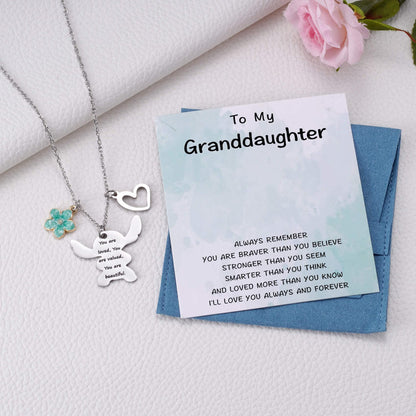 MIXJOY You are My Sunshine Necklace&Greeting Card, Birthday Christmas for Women Niece Daughter Granddaughter