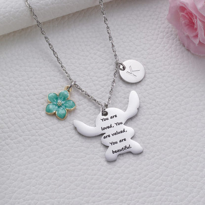 MIXJOY You are My Sunshine Necklace&Greeting Card, Birthday Christmas for Women Niece Daughter Granddaughter