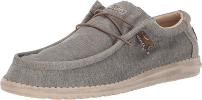 Hey Dude Men's Wally Sox | Men’s Shoes | Men's Lace Up Loafers | Comfortable & Light-Weight