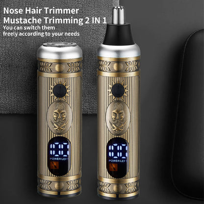 Lanumi Professional Hair Clippers Electric Razor Shavers Men 3 Piece Set Rechargeable Clippers and Trimmers Beard Trimmer Barber Kit with Travel Case Clippers for Hair Cutting Gifts for him