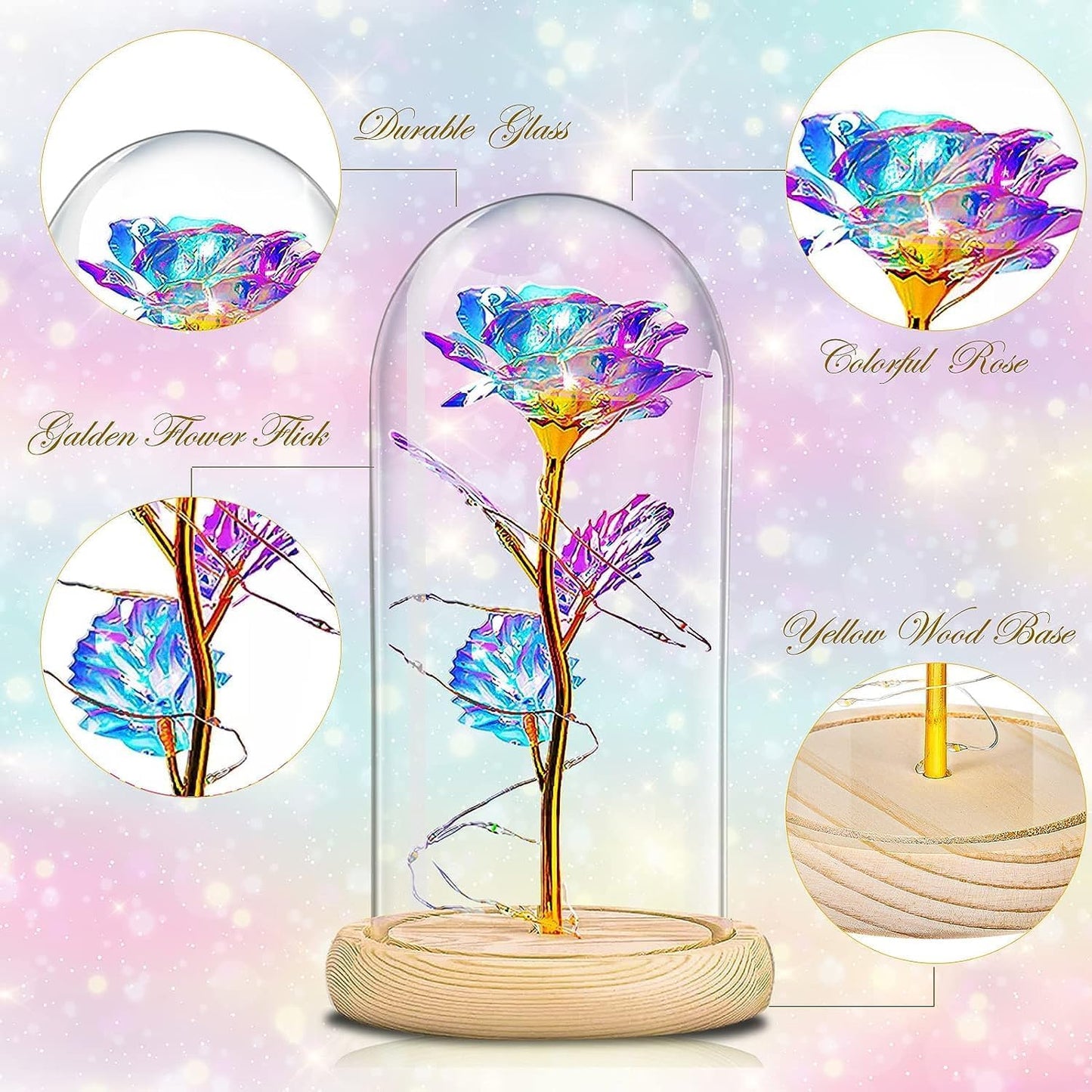 Mothers Day Rose Gifts for Mom Flowers Rose Gifts for Women,Birthday Gifts for Women,Purple Butterfly Flowers for Mom Mother Day Flower Gifts from Daughter Son,Gift for Sister,Her,Grandma,Wife