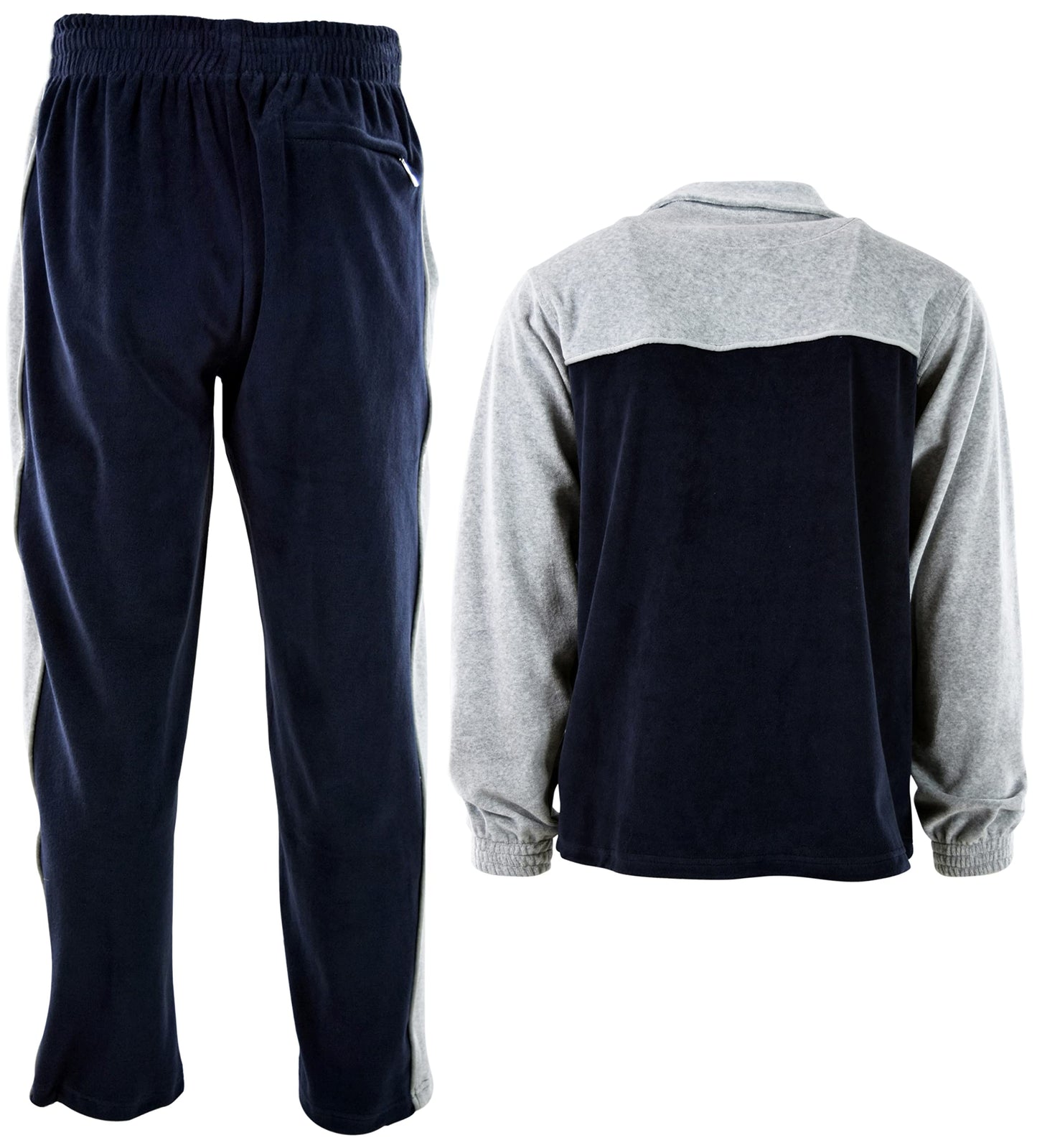 ChoiceApparel Mens Velour Tracksuit with Zippered Pockets