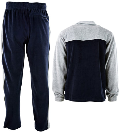 ChoiceApparel Mens Velour Tracksuit with Zippered Pockets