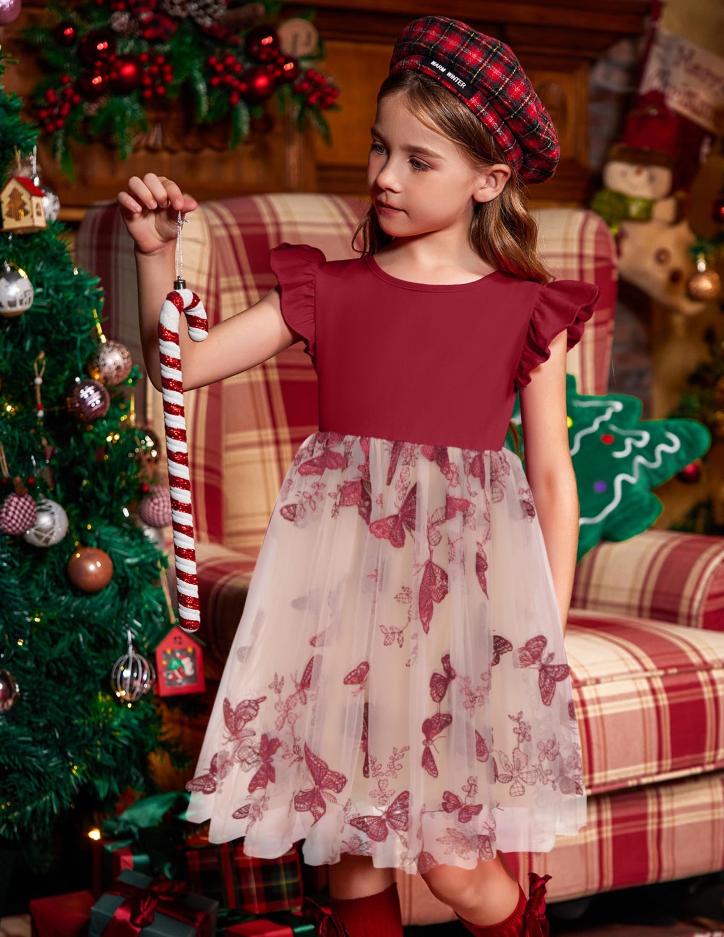 Toddler Tutu Dress Girls Ruffle Tulle Dresses Cute Summer Party Princess Sundress for 2-7Y
